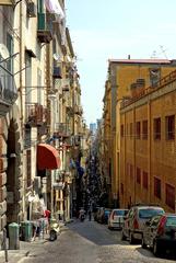 Spaccanapoli perspective in Naples, Italy