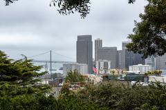 View of San Francisco Business District from Pioneer Park