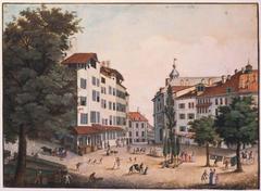 L’Hôpital général, place Bourg-de-Four, late 18th century