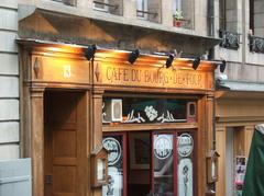 Place du Bourg-de-Four in Geneva Switzerland showing outdoor cafes and historic buildings