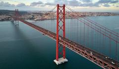 25 De Abril Bridge in Lisbon