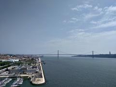 25 de Abril Bridge over the Tagus River in Lisbon