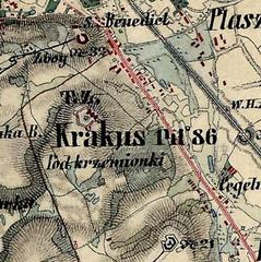 map of Krakus Mound