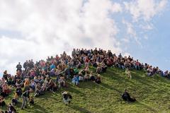 Krak Mound during Rękawka festival