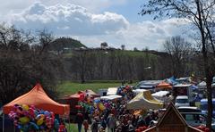 Krak Mound, Rekawka and St. Benedict fete at Maryewskiego Street in Podgórze, Krakow