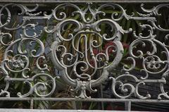 19th-century wrought ironwork balcony in New Orleans French Quarter