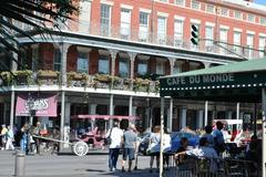 View of Lower Pontalba Building in Vieux Carre Historic District