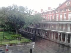 Jackson Square and Upper Pontalba Building view from Cabildo Museum