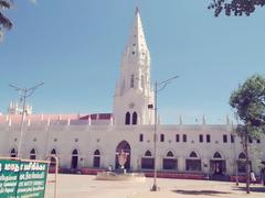 Poondi Madha Basilica entrance view