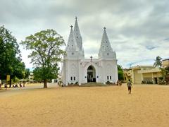 View of Great Poondi Church in Tamil Nadu, India