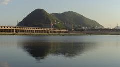 Indrakeeladri and Prakasam Barrage from Tadepalli