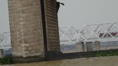 Krishna barrage near Vijayawada