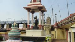 Krishnaveni statue at Prakasam Barrage in Vijayawada