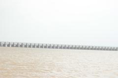 Prakasam Barrage in Andhra Pradesh, India