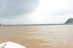 Prakasam Barrage in Vijayawada, India