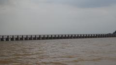 Bhavani Island with the Krishna River and lush greenery