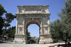 Eastern face of the Arch of Titus in Rome