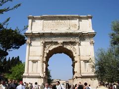 Arch of Titus in Rome Roman Forum