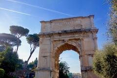 Arch of Titus in Rome, Italy