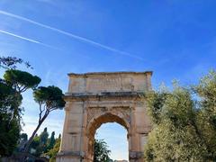 Arch of Titus in Rome, Italy