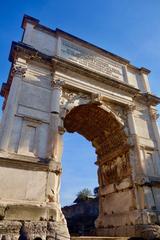 Arch of Titus in Rome, Italy