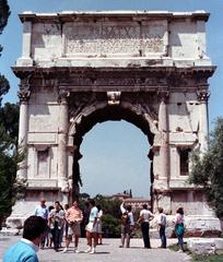 The Arch of Titus in Rome, general view