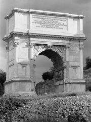 Arch of Titus at the Roman Forum in Rome