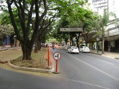 Traffic detour on Avenida Cristóvão Colombo during Savassi renovation in Belo Horizonte, Brazil