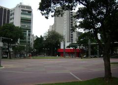 Praça da Savassi after renovation in Belo Horizonte, Brazil