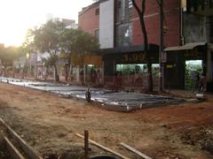 Requalification works at Savassi Square in Belo Horizonte, Brazil