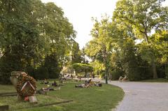 Giardini Park in Venice with people and trees