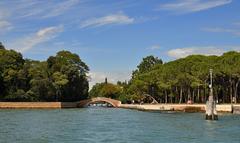 Ponte dei Giardini, Giardini della Biennale, Venice, Italy.