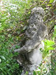 Old man statue at Giardini della Biennale in Venice