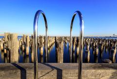 Princes Pier in Port Melbourne under a clear sky during the day