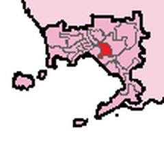 Map of San Giorgio a Cremano electoral district (1994-2001)