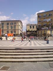 San Giorgio a Cremano central plaza with historic buildings