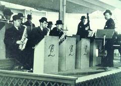 Bob Larry's orchestra performing at Skansen in the late 1930s