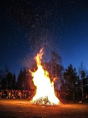 bonfire at Skansen on Walpurgis Night