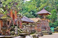 Monkey Forest Ubud entrance with lush greenery