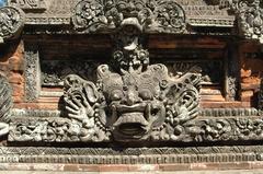 stone carving in a temple in Bali, Indonesia