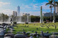 Pigeons in Kaohsiung Central Park