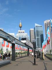 View of Pyrmont Bridge at Darling Harbour