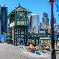 Pyrmont Bridge Control Cabin relocation in 2013