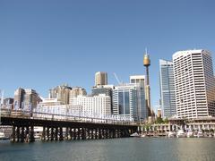 Sydney city skyline at dusk