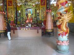 Main altar dedicated to Thien Hau in Quan Am Pagoda, Ho Chi Minh City