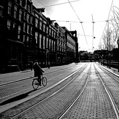 Amsterdam cityscape with canals and traditional Dutch architecture