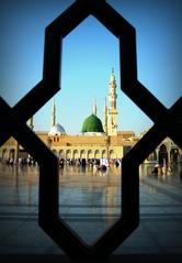 Panoramic view of Al-Masjid al-Nabawi mosque