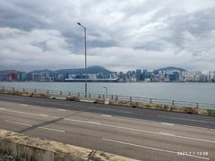 HK bus view on Island Eastern Corridor