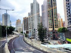 HK bus view on Island Eastern District Corridor