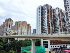 HK Bus view of Island Eastern District Corridor in Hong Kong, July 2023